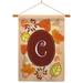 Breeze Decor Autumn Initial 2-Sided Polyester 40 x 28 in. Flag Set in Red/Brown | 40 H x 28 W x 1 D in | Wayfair BD-HA-HS-130029-IP-BO-03-D-US09-BD