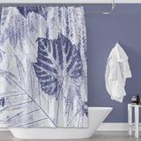 Latitude Run® Floral Single Shower Curtain Polyester in Gray | 74 H x 71 W in | Wayfair 27ACE05E88224974B6B5072D562E7016