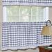 Tejeda Buffalo Check 58" Cafe Curtain Polyester in Gray/White Laurel Foundry Modern Farmhouse® | 24 H x 58 W x 1.5 D in | Wayfair