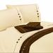 Loon Peak® Alexis Embroidered Star Print 350 Thread Count Western Sheet Set 100% cotton in White | Full/Double | Wayfair LOPK4248 41750867