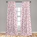 East Urban Home Asian Curtains, Gentle Cherry Blossom Sakura Flower Spring Season Inspired Japanese Foliage Love | 95 H in | Wayfair