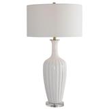 Uttermost Strauss White Ceramic Table Lamp - 28374-1