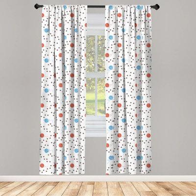 East Urban Home Cat Room Darkening Rod Pocket Curtain Panels Polyester in White, Size 63.0 H in | Wayfair D095CF233AA34D78B6132EDA0FE6064F