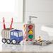 Dream Factory Trains & Trucks 3 Piece Bathroom Accessory Set Resin in Gray | Wayfair 3D1427BSGY