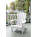Highland Dunes Juarez Easy-living Comfort Strong And Sturdy Resin Adirondack Chair w/ Cup Holder Plastic/Resin in White | Wayfair