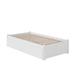 Harriet Bee Concorde Solid Wood Platform Bed w/ Footboard & Trundle Wood in White | 16 H x 41.63 W x 77 D in | Wayfair VVRO3269 29130477