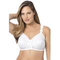 Plus Size Women's Exquisite Form® Fully® Front-Close Classic Support Wireless Bra by Exquisite Form in White (Size 38 B)