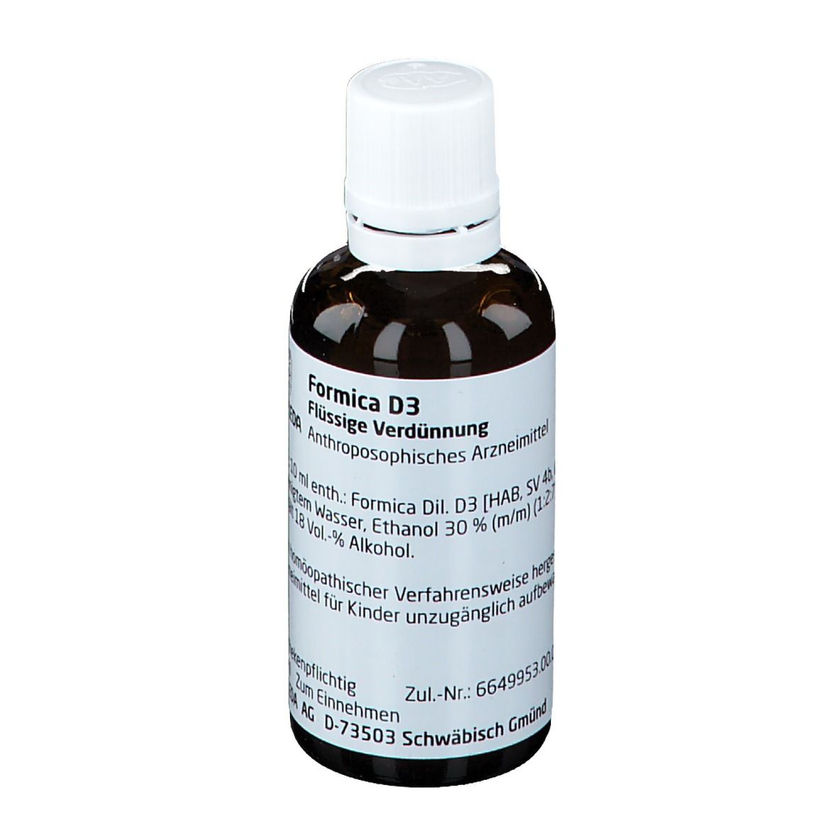 Formica D 3 Dilution 50 ml Image