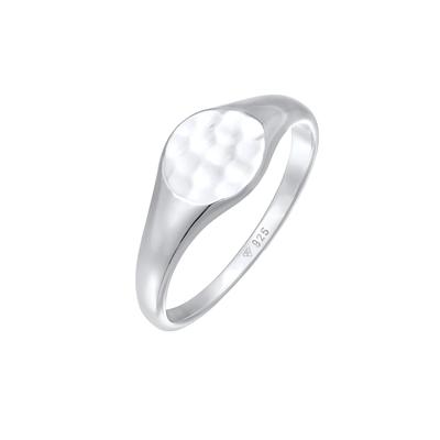 Elli Siegelring Royal Hammerschlag Trend 925 Silber 50 Damen Image