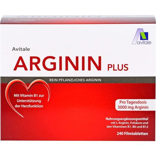 Avitale – ARGININ PLUS Vitamin B1+B6+B12+Folsäure Filmtabl. Vitamine