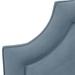 Kelly Clarkson Home McAfee Velvet Upholstered Panel Headboard Upholstered in Blue/Brown | 58 H x 41 W x 4 D in | Wayfair
