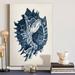 Rosecliff Heights 'Coastal Collection in Indigo I' - Wrapped Canvas Painting Print Canvas, Solid Wood in Blue | 20 H x 16 W x 1 D in | Wayfair