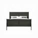 Canora Grey Henton Low Profile Sleigh Standard Bed Metal in Gray/White | 47 H x 62 W x 90 D in | Wayfair 7BD1144197B244E38036153C1C332FA4