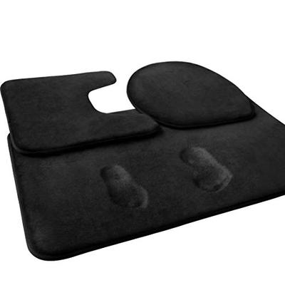 Memory Foam Bath Mat Set, Bathroom Rugs for 3 Pieces, Toilet Mats