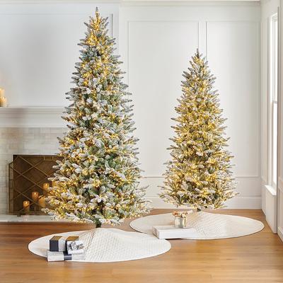 Freshly Fallen Snowcrest Slim Profile Tree - 10 Ft. - Frontgate - Christmas Tree