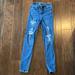 American Eagle Outfitters Jeans | American Eagle High Waist Destroyed Jean Jegging | Color: Blue | Size: 00