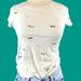 Anthropologie Tops | Anthropologie Pilcro Glasses Short Sleeve Tee | Color: White | Size: S