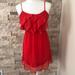 American Eagle Outfitters Dresses | American Eagle Outfitters Red/Orange Ruffle Dress | Color: Orange/Red | Size: S