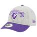 Youth New Era Gray Sacramento Kings Team Arch 9TWENTY Adjustable Hat