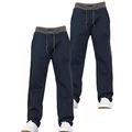 New Boys Kids Multipack Stretch Chino Designer Branded Pull-On Elasticated Waist Jogger Jeans Pants Navy 14-15 Years