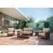 Winston Cayman Loveseat, Stationary Lounge Outdoor Chair | Wayfair CAY-6PC-LV-ST-2WT