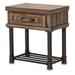 Crossings Side Table W/ Drawer Wood in Black/Brown/Gray Michael Amini / Kathy Ireland Home Designs | 26.5 H x 24.25 W x 17.25 D in | Wayfair