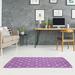 Indigo 48 x 0.25 in Area Rug - Brayden Studio® Classic Moon Phases Purple Area Rug Polyester | 48 W x 0.25 D in | Wayfair