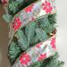 Northlight Seasonal Red & Gold Poinsettia Print Wired Christmas Craft Ribbon 2.5" x 10 Yards Fabric in Green | 2.5 H x 2.5 W x 360 D in | Wayfair