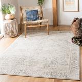 Gray/White 132 x 0.39 in Indoor Area Rug - Bungalow Rose Brooksland Southwestern Ivory/Gray Area Rug Polypropylene | 132 W x 0.39 D in | Wayfair