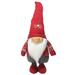 Northlight Seasonal 14 Red Grey & White Gnome Wearing Red Hat w/ White Heart Christmas Decoration, Faux Fur | 14 H x 7 W x 6 D in | Wayfair