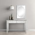 Rosdorf Park Costanza 48" Console Table & Mirror Set Wood/Mirrored in Brown | 80 H x 48 W x 16 D in | Wayfair 19FEFD9C045348CD9945579CC2E2CDF1