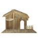 Northlight Seasonal 51" Christmas Nativity Wood Stable Wood in Brown | 36 H x 51 W x 20 D in | Wayfair NORTHLIGHT LB 70496