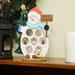 Northlight Seasonal 10.25" Snowman Ornament Holder Christmas Decoration Wood in Brown/White | 10.25 H x 7.5 W x 2.75 D in | Wayfair 32259770