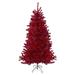 Northlight Seasonal Metallic Red Tinsel Artificial Christmas Tree - Unlit | 84" H x 48" W x 48" D | Wayfair NORTHLIGHT V27328