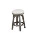 Union Rustic Kathrene Swivel Bar & Counter Stool Wood/Upholstered in Brown/Gray/White | 24 H x 16 W x 16 D in | Wayfair