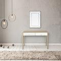 Everly Quinn Horne 48" Console Table & Mirror Set Wood in Brown | 73.8 H x 48 W x 16.8 D in | Wayfair 60A064B1E80A4BBC8ABF384F2A5DAF68