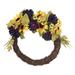 Northlight Seasonal Sunflower & Mum Twig Autumn Artificial Floral Wreath 20-Inch in Brown/Yellow | 20 H x 20 W in | Wayfair 32556976