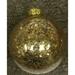Northlight Seasonal Clear & Gold Shiny Seeds Glass Christmas Ball Ornament Glass in Gray/Yellow | 3.25 H x 3.25 W x 3.25 D in | Wayfair 32614129