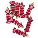 Northlight Seasonal 8ct & White Peppermint Shatterproof Christmas Ornaments 2.25" Plastic in Red | 1 H x 2.25 W x 0.5 D in | Wayfair