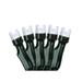 Northlight Seasonal 20 Battery Operated LED Wide Angle Christmas Lights in Green/White | 1 H x 1 W x 130.8 D in | Wayfair NORTHLIGHT NL02465