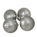 Northlight Seasonal Sequin Christmas Ball Ornaments Plastic in Gray/Yellow | 2.75 H x 2.75 W x 2.75 D in | Wayfair NORTHLIGHT WY27609