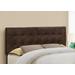 Bed / Headboard Only / Queen Size / Bedroom / Upholstered / Pu Leather Look / Brown / Transitional - Monarch Specialties I 6000Q