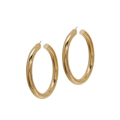Boston Proper - Gold - Thick Statement Hoop Earrings - One Size