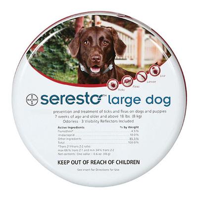 Seresto Dog Collar For Large Dogs (Over 18 Lbs) 27.5 Inch (70 Cm) 1 Collar