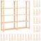 Lagerregale 5 Böden 10 Stk 170x38x170cm Massivholz Kiefer 500kg vidaXL - Beige
