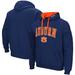 Men's Colosseum Navy Auburn Tigers Big & Tall Arch Logo 2.0 Pullover Hoodie