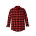 Men's Big & Tall Boulder Creek™ Flannel Shirt by Boulder Creek in Red Buffalo Check (Size 7XL)