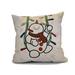 The Holiday Aisle® Winter Whimsy Outdoor Throw Pillow Polyester/Polyfill blend in White | 18 H x 18 W x 7 D in | Wayfair