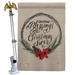 Breeze Decor Christmas Blessings 2-Sided Polyester 40 x 28 in. Flag Set in Gray | 40 H x 28 W x 4 D in | Wayfair BD-XM-HS-114169-IP-BO-02-D-US18-SB