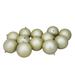 Northlight Seasonal Shatterproof Matte Christmas Ball Ornaments Plastic in Gray/Yellow | 4 H x 4 W x 4 D in | Wayfair 31754406